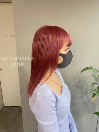 セミロング カラー ヘアアレンジ ボブ /ニュアンス/ satomi🧸💖のヘアスタイル