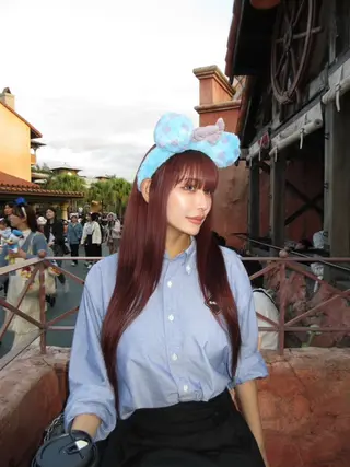 ロング ハイトーンカラーエク ステ🌺RENA🌺のヘアスタイル