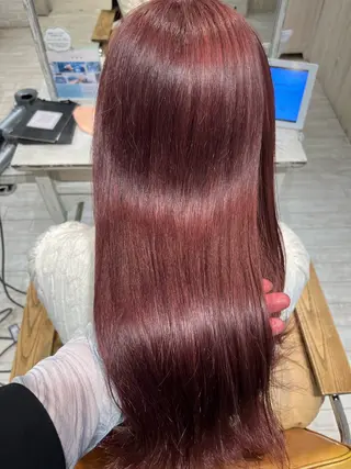 ロング カラー 【韓国ヘア×透明感 カラー】笹谷 莉未のヘアスタイル