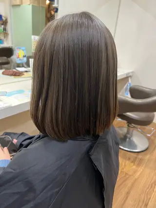 ショート 朝が楽になる艶髪縮毛 ✨中稲明梨のヘアスタイル