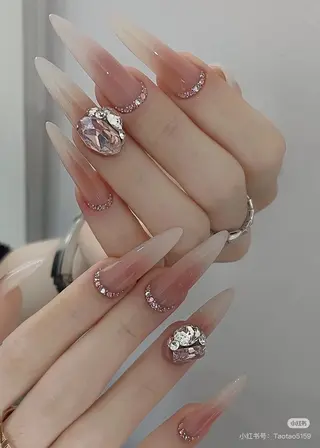 ネイル 💜ワンホンネイル ナインカラット💎のネイルデザイン