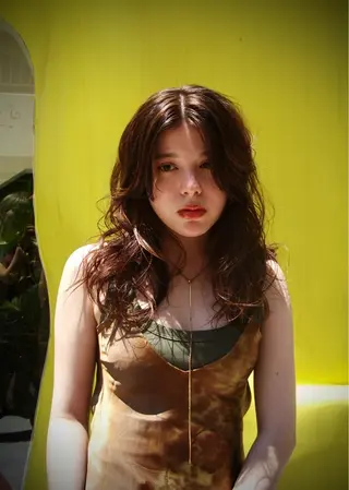 セミロング カラー パーマ ヘアアレンジ marino マリノのヘアスタイル