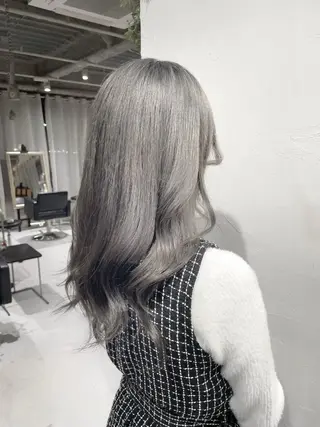 セミロング カラー メンズ/ハイトーン 【yoshiki】のヘアスタイル