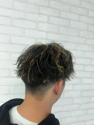 ショート カラー パーマ メンズ メンズ特化☝️添田 好恵のヘアスタイル