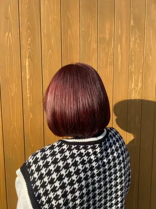 ミディアム カラー 安藤 沙英のヘアスタイル