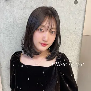 ミディアム カラー りおな/髪質改善/ カラー /平尾のヘアスタイル