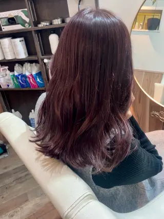 セミロング カラー HAIR BASE ZAWAWA所属・レイヤー/ブリーチ｜ 特殊パーマ/赤澤のヘアスタイル