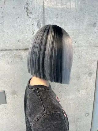 ショート カラー 👑垢抜け韓国ヘア ハッシュカット唯澄のヘアスタイル