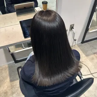 ミディアム はなか こうすけのヘアスタイル