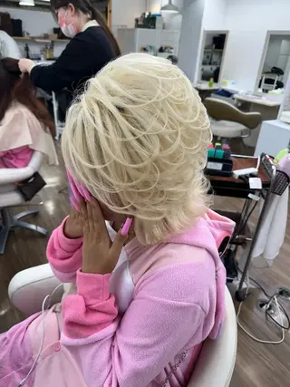 ショート ヘアアレンジ GLOSS 心斎橋 山上のヘアスタイル