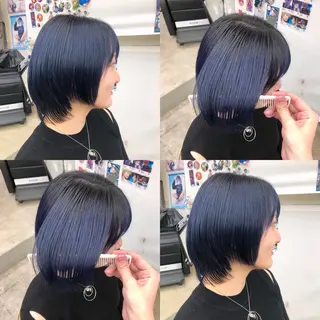 ショート カラー 推しカラー✨ オタク美容師ユウカのヘアスタイル