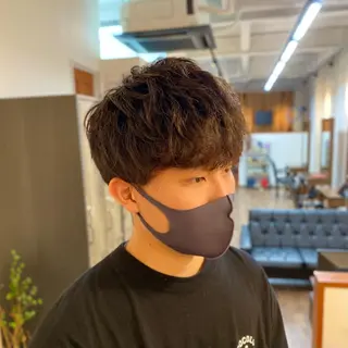 ショート パーマ メンズ 【メンズ特化】 ツツイリュウノスケのヘアスタイル