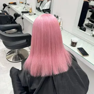 ロング カラー ヘアアレンジ ハイトーン艶カラー 🤍ゆうひのヘアスタイル