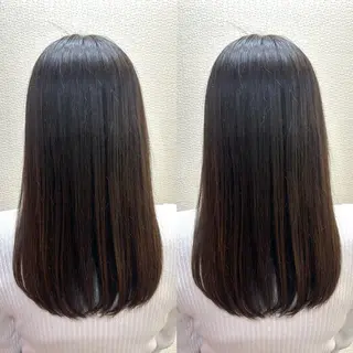 セミロング レイヤーカット✂️ 若葉のヘアスタイル