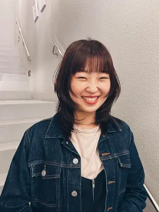 ミディアム 似合わせパーマ 🌼カンナのヘアスタイル