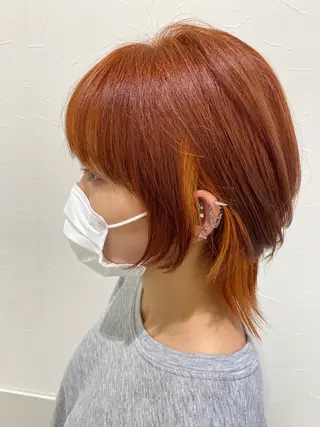 ミディアム カラー 神戸 蒼司のヘアスタイル