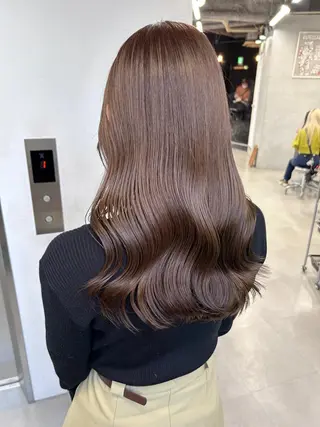 ロング カラー 🧸艶々韓国ヘア 🧁mizunaのヘアスタイル