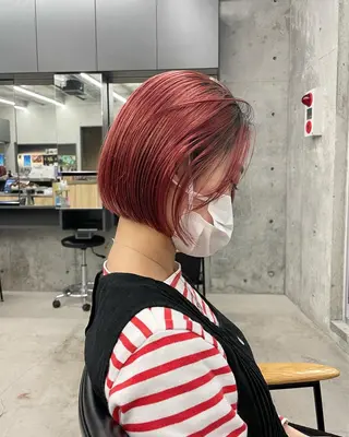 ミディアム カラー 佐伯 和佳のヘアスタイル