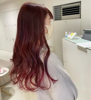 ロング カラー loely 💞miyuのヘアスタイル