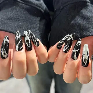 ロング 小川 柚香のネイルデザイン