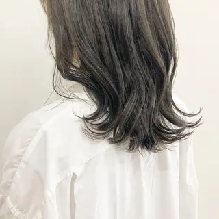 ミディアム カラー お洒落パーマ/ 艶カラー/michiのヘアスタイル