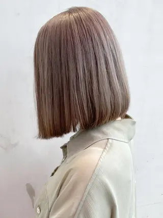 ミディアム カラー パーマ ヘアアレンジ ITbyALBUM 八王子店のヘアスタイル