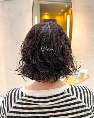 ミディアム パーマ tokute Takahashiのヘアスタイル