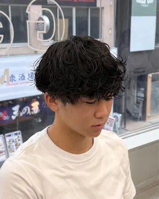 パーマ メンズ シャドウパーマ/ メンズ/KENTAのヘアスタイル