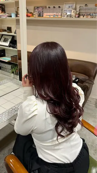 カラー 北川 茉奈のヘアスタイル