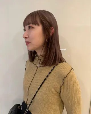 ミディアム カラー 暖色カラー/レイヤー 🌙 オノユリカのヘアスタイル