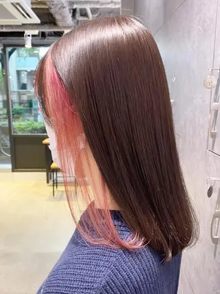 ミディアム カラー ITbyALBUM 中野店のヘアスタイル