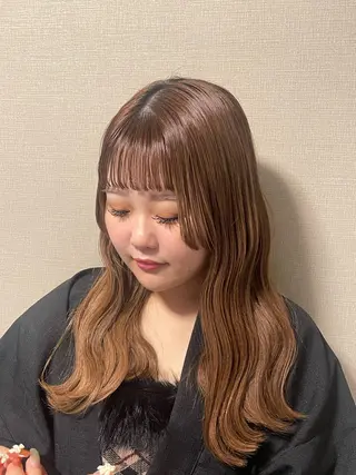 セミロング Knit【ニット】所属・yuuka /大阪美容室のヘアスタイル