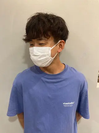 パーマ メンズ akane/ 縮毛矯正/暖色のヘアスタイル