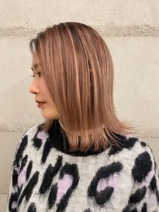 カラー 韓国🇰🇷透明感 ERIのヘアスタイル