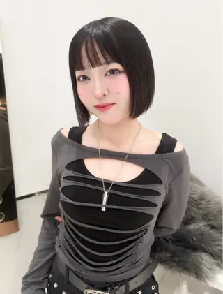 ショート カラー ヘアアレンジ 🤍韓国ボブ/ 縮毛矯正🪽ひかりのヘアスタイル