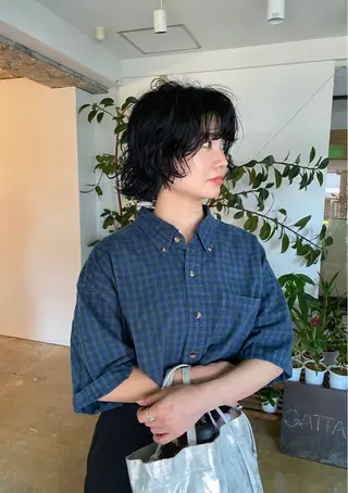 ミディアム カラー パーマ GATTACA所属・KEI gattacaのヘアスタイル