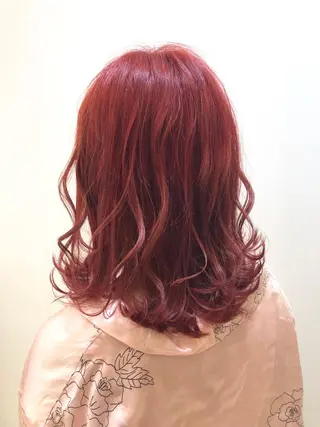 ミディアム カラー 🌈ぷる艶カラー🌈 髪質改善👑柳沼尚貴のヘアスタイル