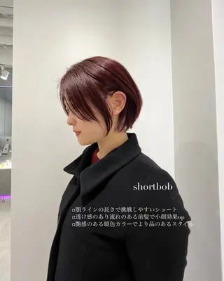 ショート モテヘア/グレージュ /ボブ/前原汐🎐のヘアスタイル
