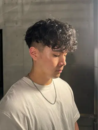 パーマ メンズ シャドウパーマ/ 波巻パーマYu-Kiのヘアスタイル