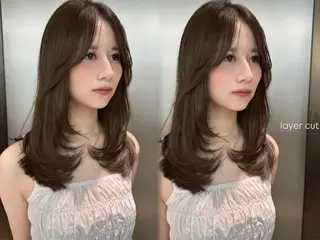 ミディアム COALL nex the salon所属・Riria✨ レイヤーカットのヘアスタイル