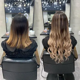 ロング カラー ヘアアレンジ ar+ ❤︎ maiのヘアスタイル