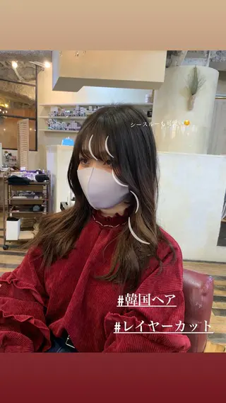 セミロング 中園 祥吾のヘアスタイル