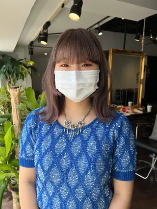 ミディアム カラー nendo_hair所属・ハイトーン/ボブ 🎀sonokaのヘアスタイル