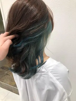 セミロング 岸 保奈美のヘアスタイル