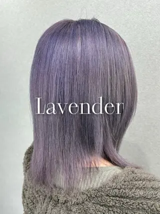 ミディアム ハイトーン/カラー /ウルフ/RENAのヘアスタイル