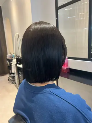 ミディアム カラー 縮毛矯正/カット/ 韓国ヘア/蛯原🍤のヘアスタイル