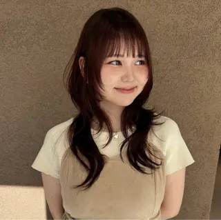 セミロング カラー risako🇰🇷 韓国ヘア/レイヤーのヘアスタイル