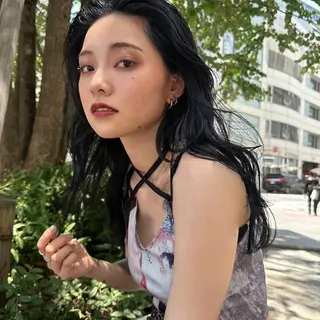 ロング カラー 💖大人韓国ヘア💖 韓国艶カラー【銀座】のヘアスタイル