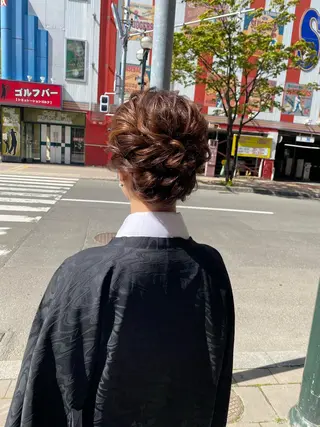 ロング ヘアアレンジ KISS SWAN所属・大天使 まいめろのヘアスタイル