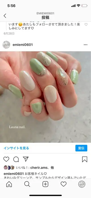 ネイル m o o d . emiのネイルデザイン